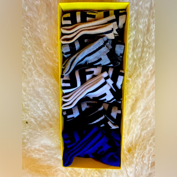 Fendi Other - BNIB FENDI 5 pack signature men’s ankle dress socks!!!